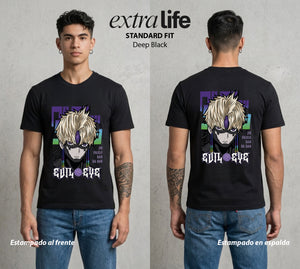 Lo Paranormal Cotidiano | El Espiritu Amigo #00567 - Playera Standard Fit | Deep Black - Foto en modelo