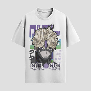 Playera urbana de anime y gaming ExtraLife MX, corte Standard Fit unisex ligero y transpirable en color Deep Black y Pure White, ropa de uso diario para gym y casual.