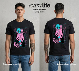 Lo Paranormal Cotidiano | El Guardian Invisible #00568 - Playera Standard Fit | Deep Black - Foto en modelo
