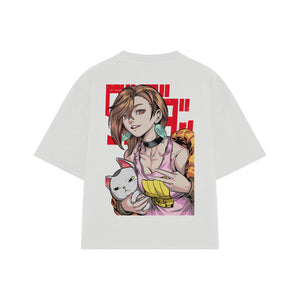 Playera streetwear premium de anime y gaming ExtraLife MX, corte oversized drop shoulder ligero y fresco en color Deep Black y Off-White, moda urbana mexicana de culto.