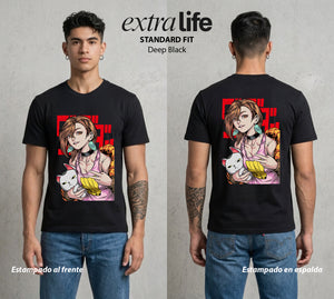Lo Paranormal Cotidiano | La Chica del Ocultismo #00571 - Playera Standard Fit | Deep Black - Foto en modelo