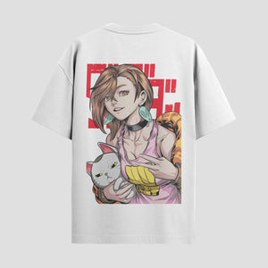 Playera urbana de anime y gaming ExtraLife MX, corte Standard Fit unisex ligero y transpirable en color Deep Black y Pure White, ropa de uso diario para gym y casual.
