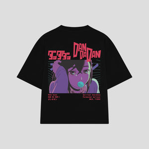 Playera streetwear premium de anime y gaming ExtraLife MX, corte oversized drop shoulder ligero y fresco en color Deep Black y Off-White, moda urbana mexicana de culto.