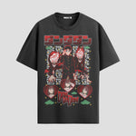 Playera urbana de anime y gaming ExtraLife MX, corte Standard Fit unisex ligero y transpirable en color Deep Black y Pure White, ropa de uso diario para gym y casual.