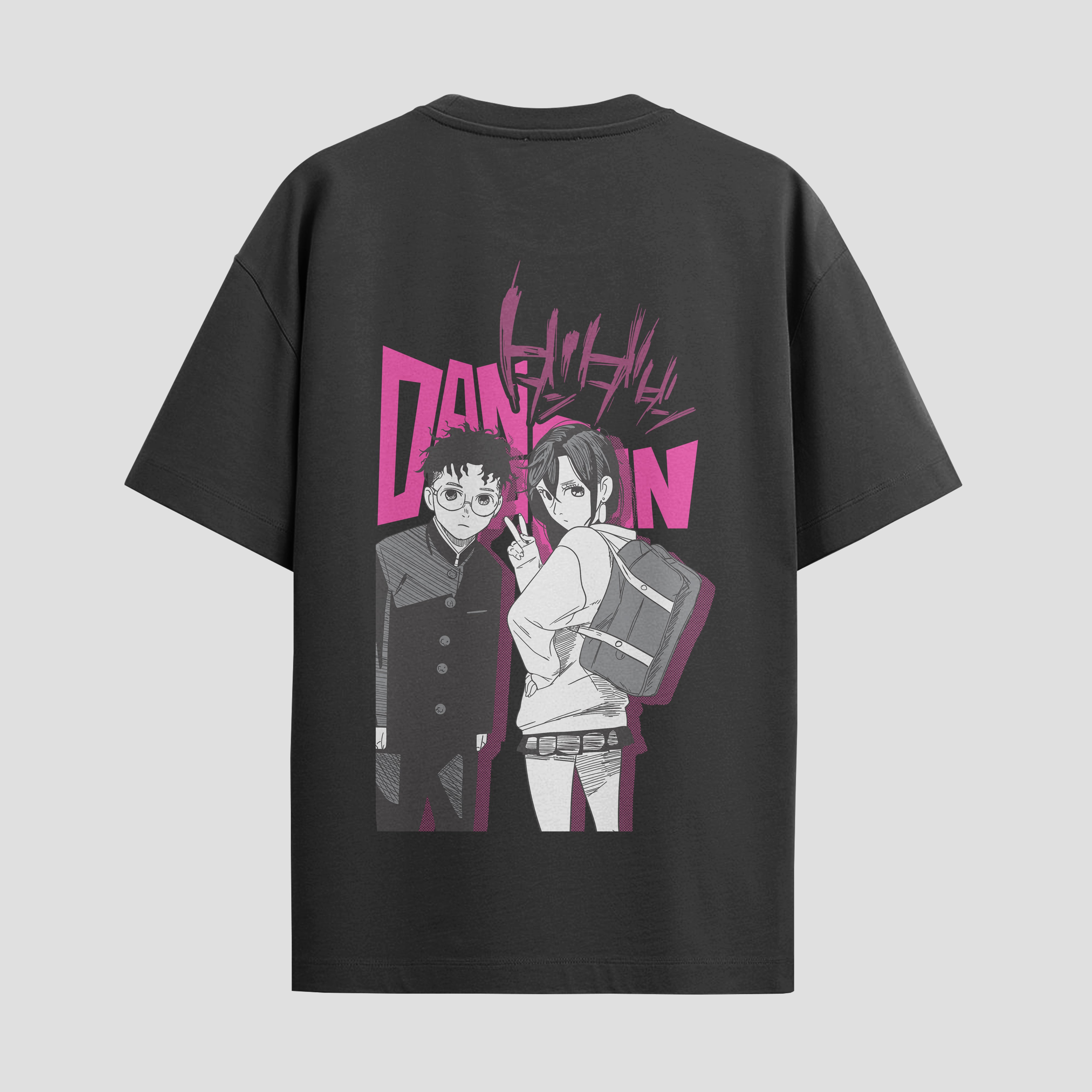 Playera urbana de anime y gaming ExtraLife MX, corte Standard Fit unisex ligero y transpirable en color Deep Black y Pure White, ropa de uso diario para gym y casual.