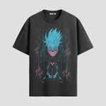 Playera urbana de anime y gaming ExtraLife MX, corte Standard Fit unisex ligero y transpirable en color Deep Black y Pure White, ropa de uso diario para gym y casual.