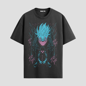 Playera urbana de anime y gaming ExtraLife MX, corte Standard Fit unisex ligero y transpirable en color Deep Black y Pure White, ropa de uso diario para gym y casual.
