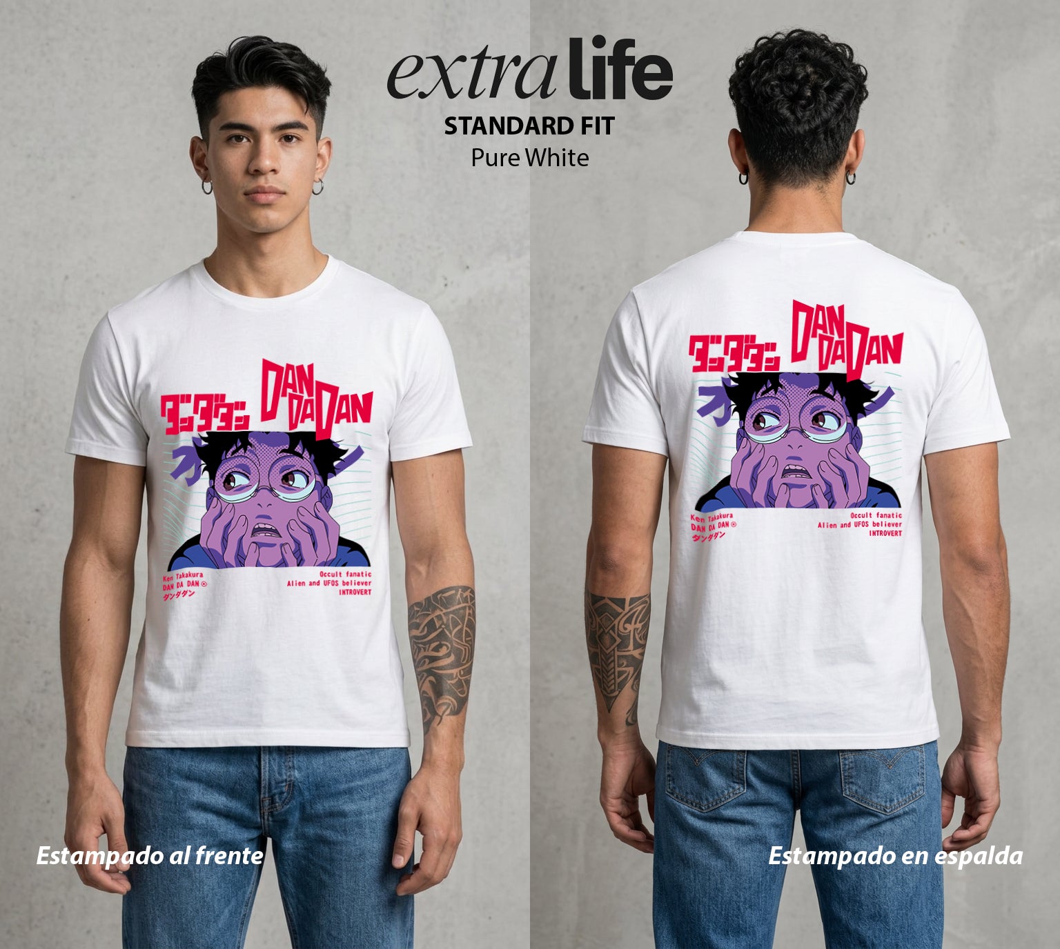 Lo Paranormal Cotidiano | El Chico del Ocultismo #00584 - Playera Standard Fit | Pure White - Foto en modelo