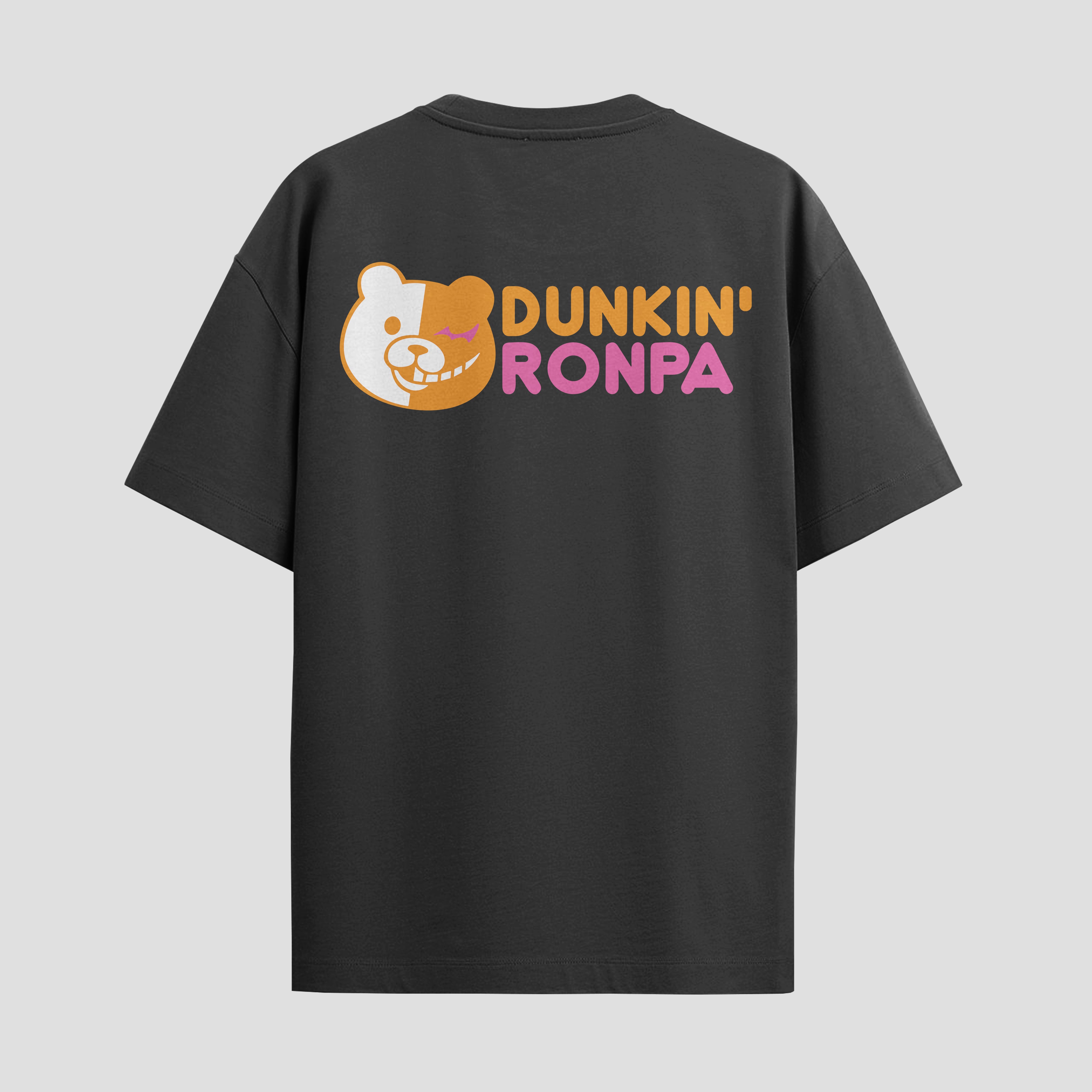 Playera urbana de anime y gaming ExtraLife MX, corte Standard Fit unisex ligero y transpirable en color Deep Black y Pure White, ropa de uso diario para gym y casual.