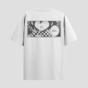Playera urbana de anime y gaming ExtraLife MX, corte Standard Fit unisex ligero y transpirable en color Deep Black y Pure White, ropa de uso diario para gym y casual.