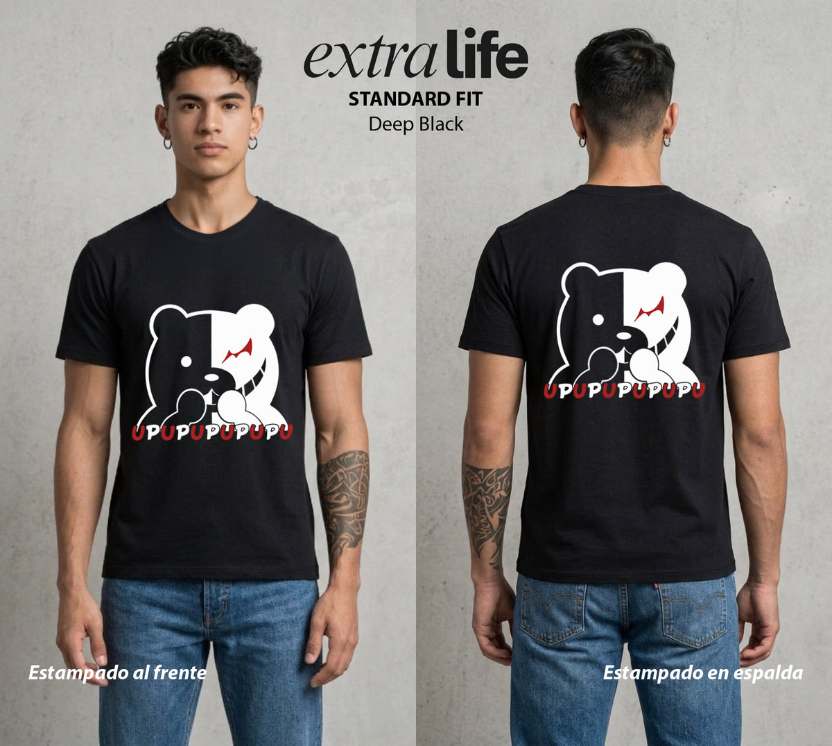 El Juicio Final Escolar | El Osito del Caos #00602 - Playera Classic Premium | Deep Black - Foto en modelo