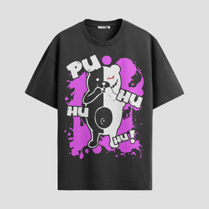 Playera urbana de anime y gaming ExtraLife MX, corte Classic Premium unisex ligero y transpirable en color Deep Black y Pure White, ropa de uso diario para gym y casual.