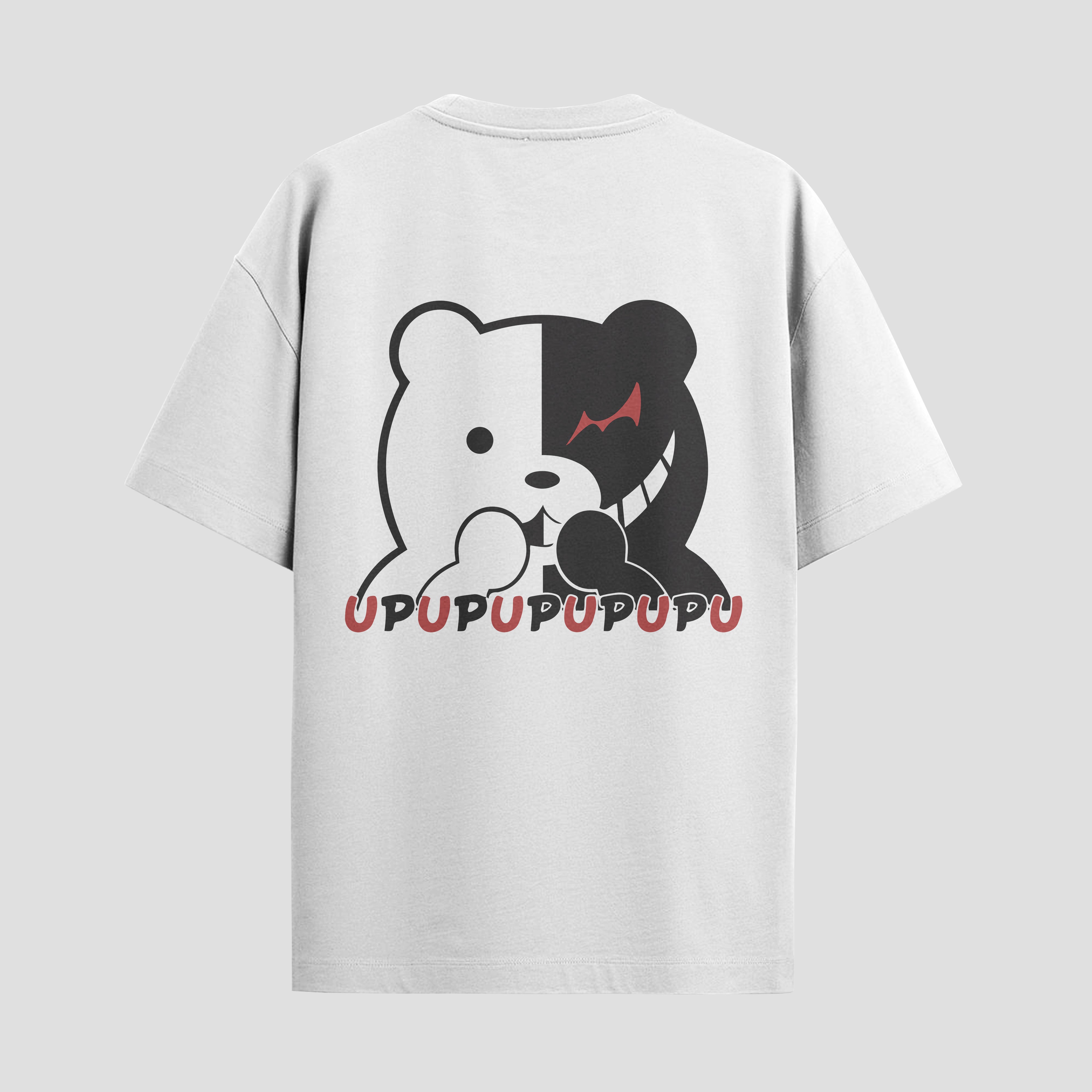 Playera urbana de anime y gaming ExtraLife MX, corte Standard Fit unisex ligero y transpirable en color Deep Black y Pure White, ropa de uso diario para gym y casual.