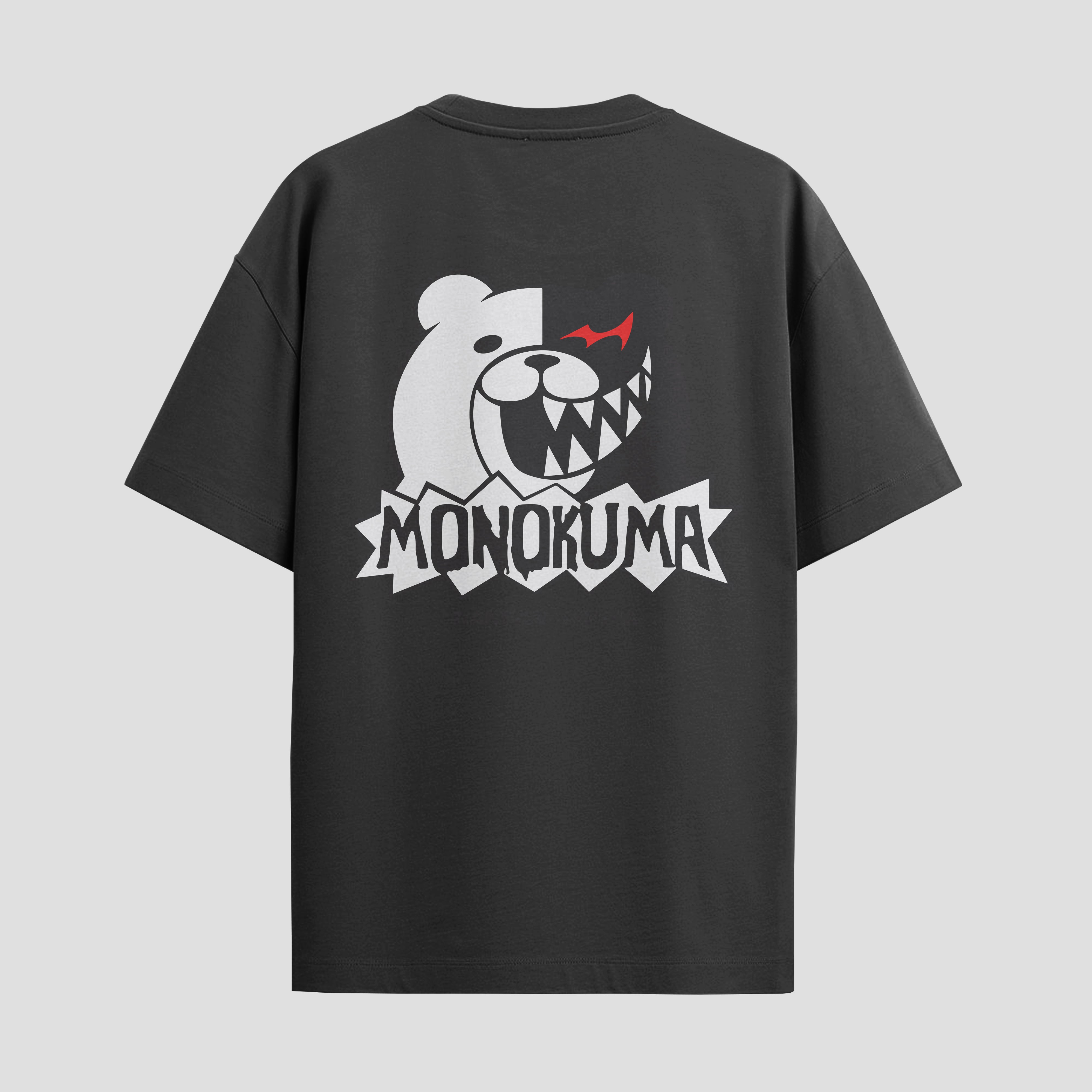 Playera urbana de anime y gaming ExtraLife MX, corte Standard Fit unisex ligero y transpirable en color Deep Black y Pure White, ropa de uso diario para gym y casual.