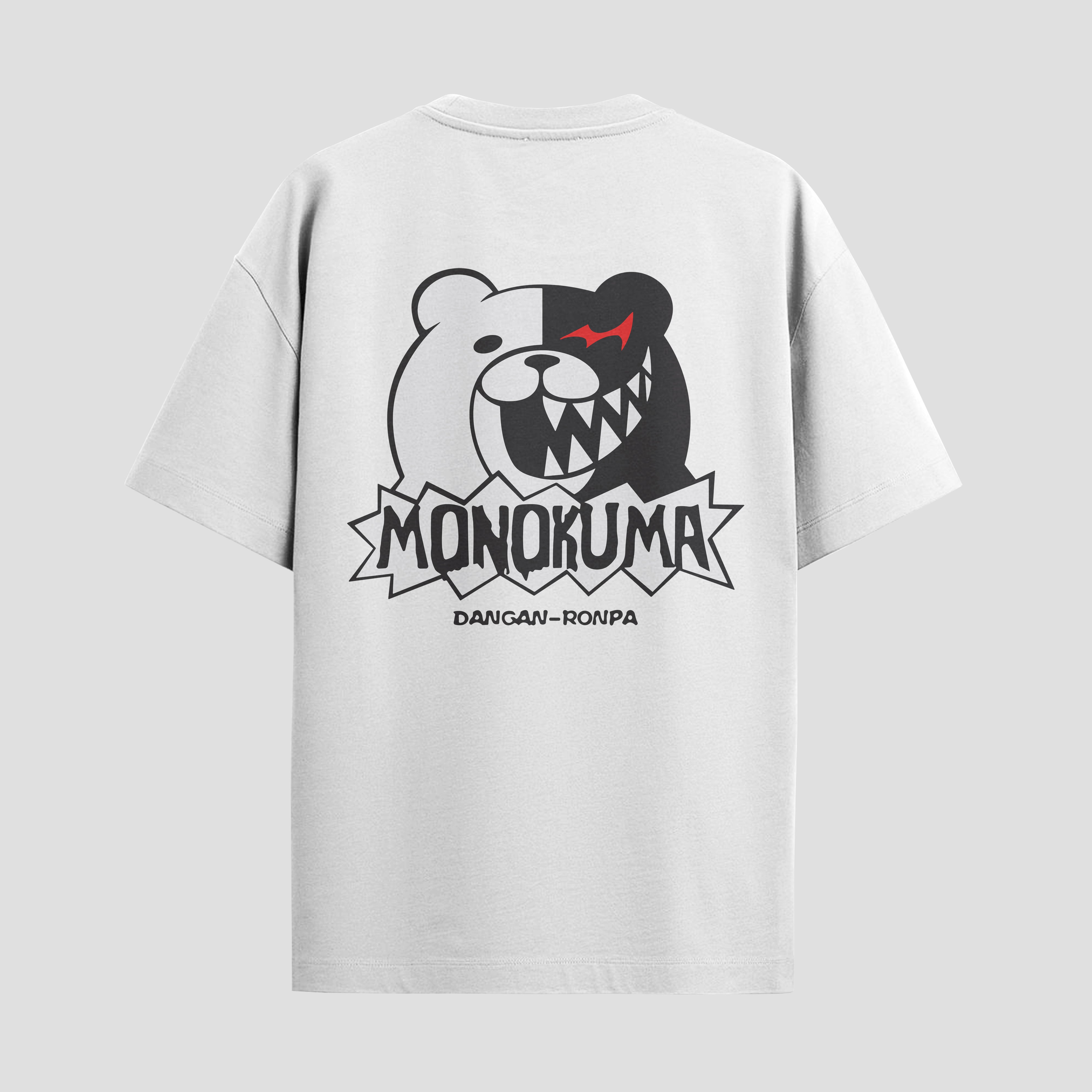 Playera urbana de anime y gaming ExtraLife MX, corte Standard Fit unisex ligero y transpirable en color Deep Black y Pure White, ropa de uso diario para gym y casual.