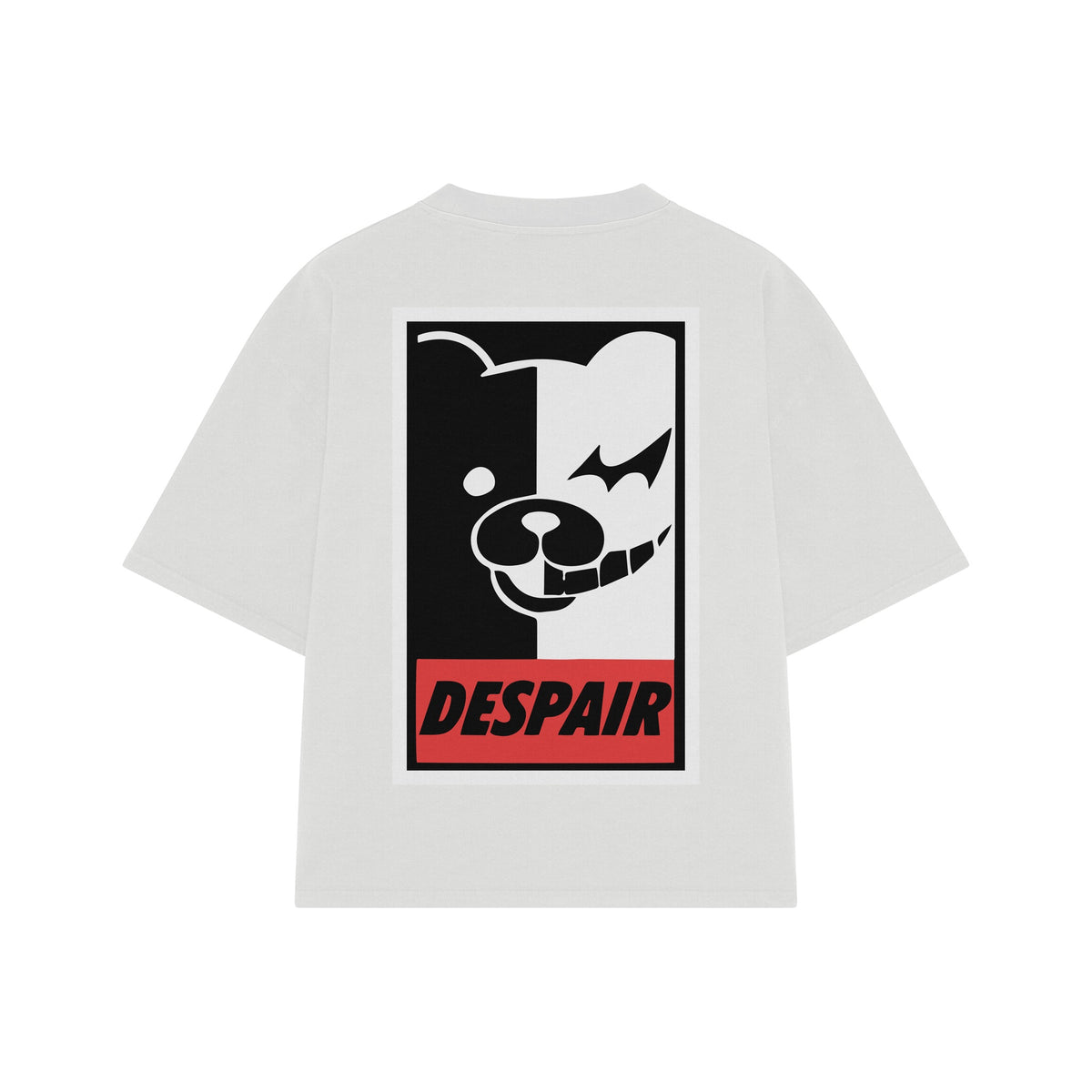 Playera streetwear premium de anime y gaming ExtraLife MX, corte oversized drop shoulder ligero y fresco en color Deep Black y Off-White, moda urbana mexicana de culto.