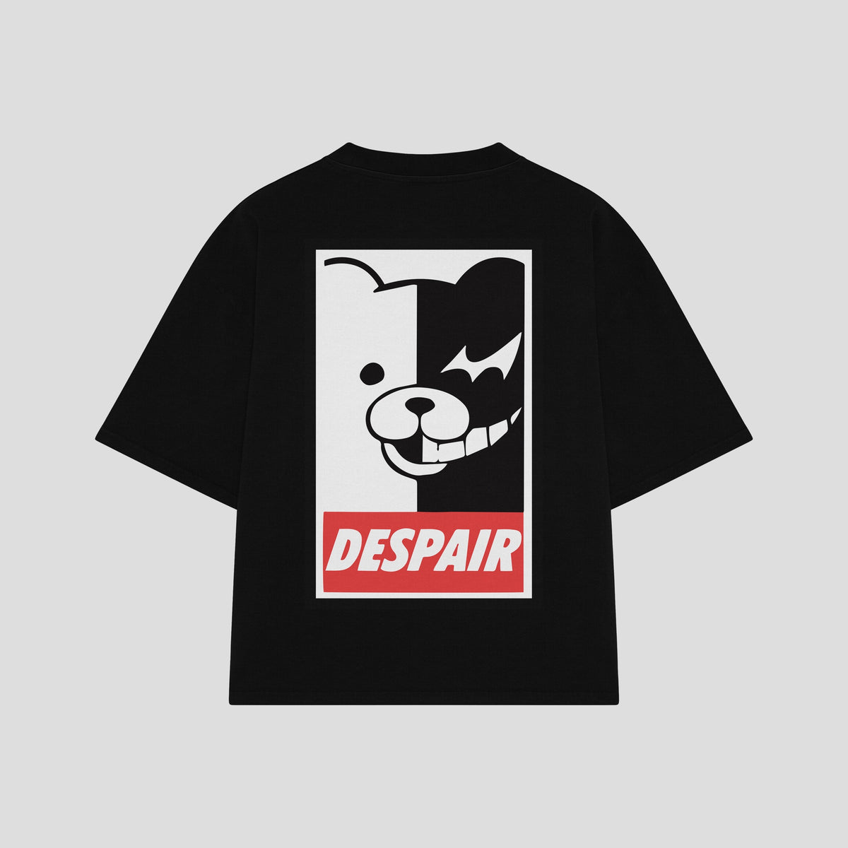 Playera streetwear premium de anime y gaming ExtraLife MX, corte oversized drop shoulder ligero y fresco en color Deep Black y Off-White, moda urbana mexicana de culto.
