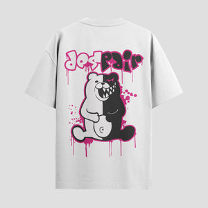 Playera urbana de anime y gaming ExtraLife MX, corte Standard Fit unisex ligero y transpirable en color Deep Black y Pure White, ropa de uso diario para gym y casual.