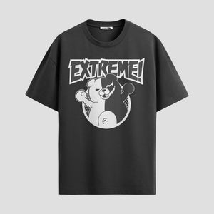 Playera urbana de anime y gaming ExtraLife MX, corte Classic Premium unisex ligero y transpirable en color Deep Black y Pure White, ropa de uso diario para gym y casual.