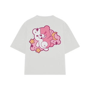Playera streetwear premium de anime y gaming ExtraLife MX, corte oversized drop shoulder ligero y fresco en color Deep Black y Off-White, moda urbana mexicana de culto.