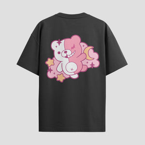 Playera urbana de anime y gaming ExtraLife MX, corte Standard Fit unisex ligero y transpirable en color Deep Black y Pure White, ropa de uso diario para gym y casual.