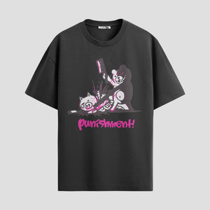 Playera urbana de anime y gaming ExtraLife MX, corte Classic Premium unisex ligero y transpirable en color Deep Black y Pure White, ropa de uso diario para gym y casual.