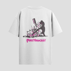 Playera urbana de anime y gaming ExtraLife MX, corte Standard Fit unisex ligero y transpirable en color Deep Black y Pure White, ropa de uso diario para gym y casual.