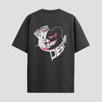 Playera urbana de anime y gaming ExtraLife MX, corte Standard Fit unisex ligero y transpirable en color Deep Black y Pure White, ropa de uso diario para gym y casual.