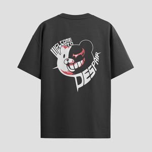 Playera urbana de anime y gaming ExtraLife MX, corte Standard Fit unisex ligero y transpirable en color Deep Black y Pure White, ropa de uso diario para gym y casual.