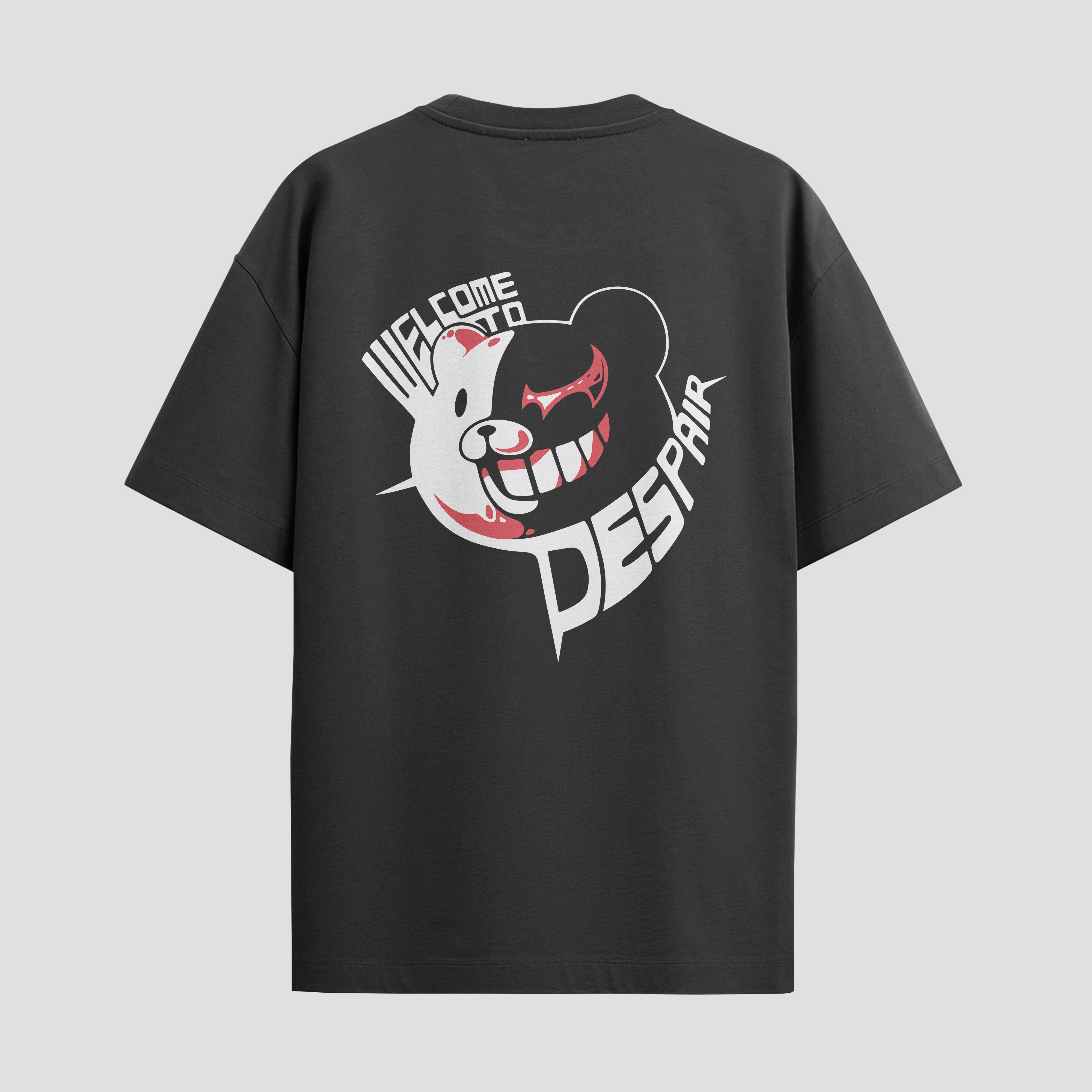 Playera urbana de anime y gaming ExtraLife MX, corte Standard Fit unisex ligero y transpirable en color Deep Black y Pure White, ropa de uso diario para gym y casual.