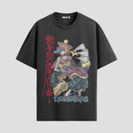 Playera urbana de anime y gaming ExtraLife MX, corte Standard Fit unisex ligero y transpirable en color Deep Black y Pure White, ropa de uso diario para gym y casual.