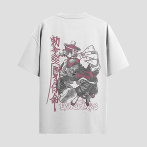 Playera urbana de anime y gaming ExtraLife MX, corte Standard Fit unisex ligero y transpirable en color Deep Black y Pure White, ropa de uso diario para gym y casual.