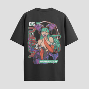 Playera urbana de anime y gaming ExtraLife MX, corte Standard Fit unisex ligero y transpirable en color Deep Black y Pure White, ropa de uso diario para gym y casual.