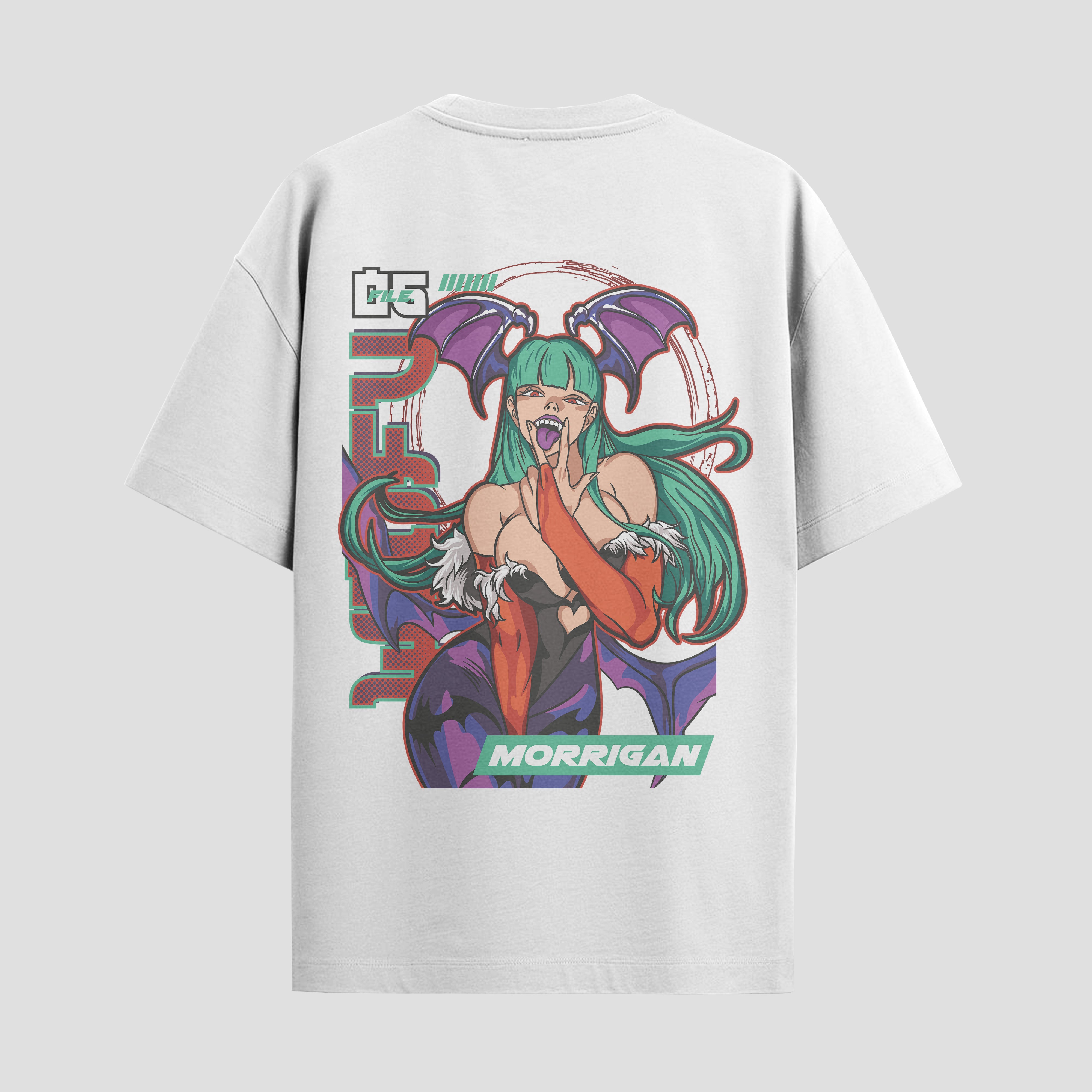 Playera urbana de anime y gaming ExtraLife MX, corte Standard Fit unisex ligero y transpirable en color Deep Black y Pure White, ropa de uso diario para gym y casual.