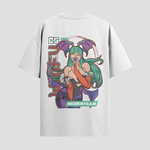 Playera urbana de anime y gaming ExtraLife MX, corte Standard Fit unisex ligero y transpirable en color Deep Black y Pure White, ropa de uso diario para gym y casual.