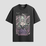 Playera urbana de anime y gaming ExtraLife MX, corte Standard Fit unisex ligero y transpirable en color Deep Black y Pure White, ropa de uso diario para gym y casual.