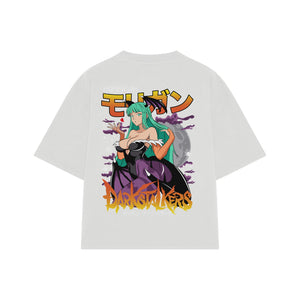 Playera streetwear premium de anime y gaming ExtraLife MX, corte oversized drop shoulder ligero y fresco en color Deep Black y Off-White, moda urbana mexicana de culto.
