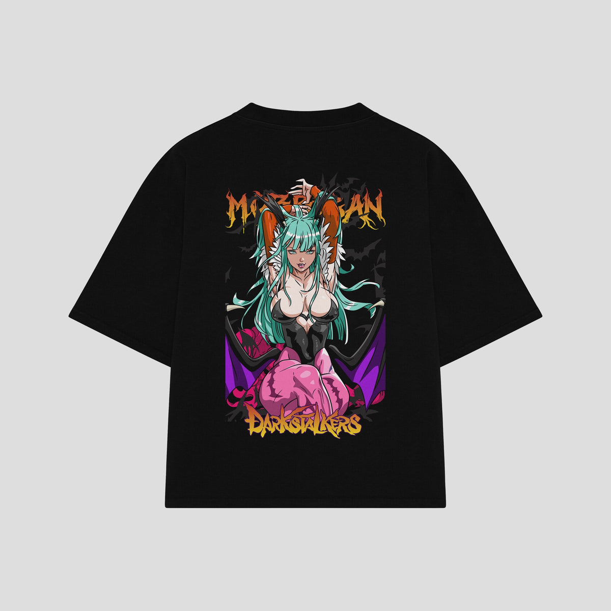 Playera streetwear premium de anime y gaming ExtraLife MX, corte oversized drop shoulder ligero y fresco en color Deep Black y Off-White, moda urbana mexicana de culto.