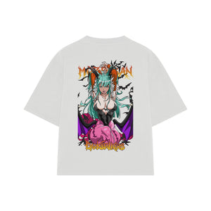 Playera streetwear premium de anime y gaming ExtraLife MX, corte oversized drop shoulder ligero y fresco en color Deep Black y Off-White, moda urbana mexicana de culto.