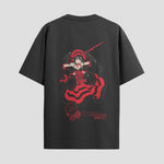 Playera urbana de anime y gaming ExtraLife MX, corte Standard Fit unisex ligero y transpirable en color Deep Black y Pure White, ropa de uso diario para gym y casual.