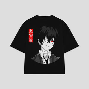 Playera streetwear premium de anime y gaming ExtraLife MX, corte oversized drop shoulder ligero y fresco en color Deep Black y Off-White, moda urbana mexicana de culto.
