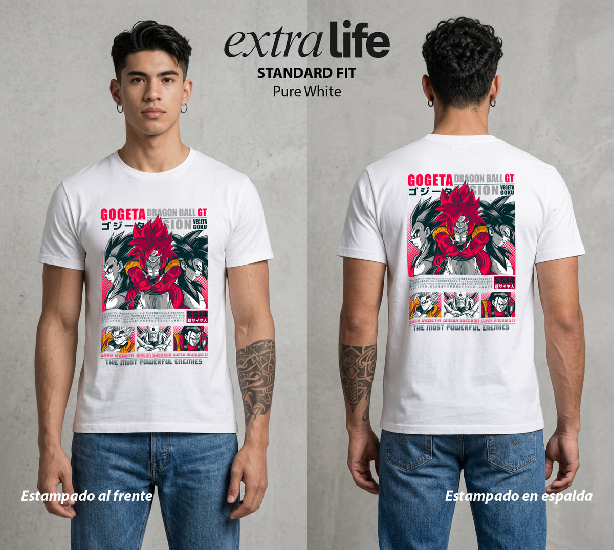 El Poder de las Esferas | El Tour Galactico #00644 - Playera Classic Premium | Pure White - Foto en modelo