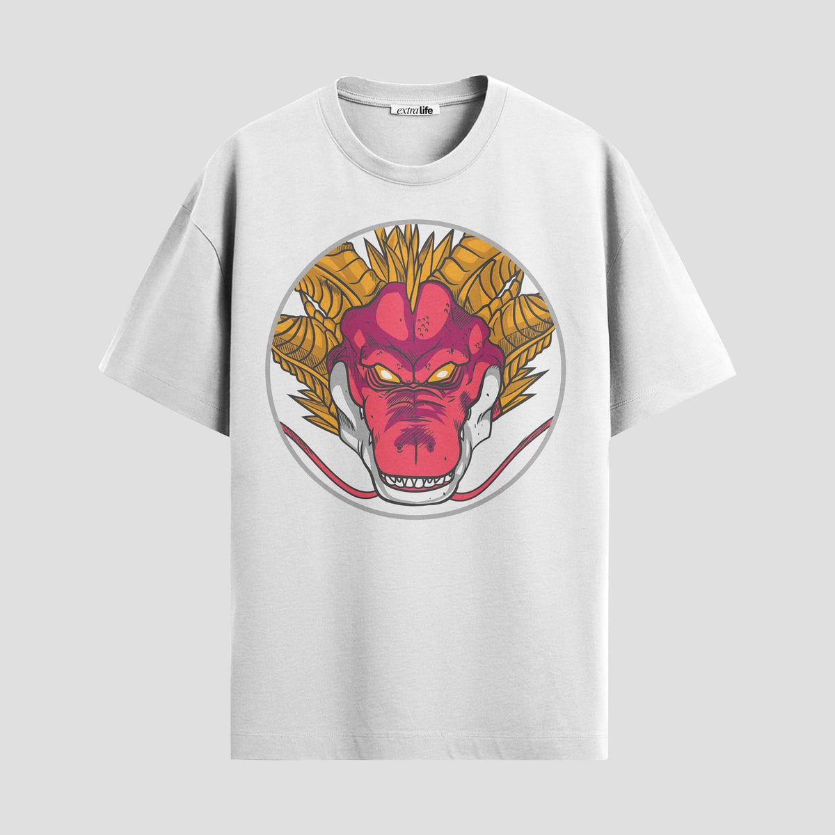 Playera urbana de anime y gaming ExtraLife MX, corte Classic Premium unisex ligero y transpirable en color Deep Black y Pure White, ropa de uso diario para gym y casual.