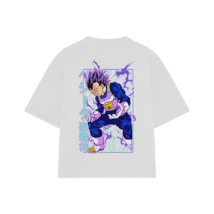 Playera streetwear premium de anime y gaming ExtraLife MX, corte oversized drop shoulder ligero y fresco en color Deep Black y Off-White, moda urbana mexicana de culto.