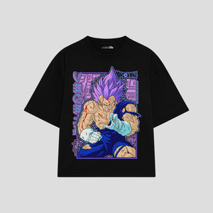 Playera streetwear premium de anime y gaming ExtraLife MX, corte oversized drop shoulder ligero y fresco en color Deep Black y Off-White, moda urbana mexicana de culto.