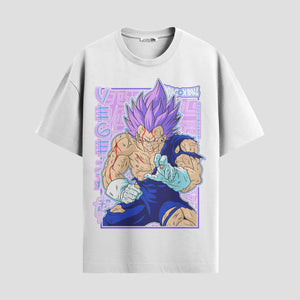Playera urbana de anime y gaming ExtraLife MX, corte Standard Fit unisex ligero y transpirable en color Deep Black y Pure White, ropa de uso diario para gym y casual.