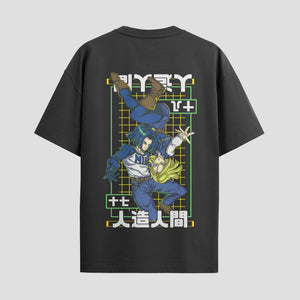 Playera urbana de anime y gaming ExtraLife MX, corte Standard Fit unisex ligero y transpirable en color Deep Black y Pure White, ropa de uso diario para gym y casual.