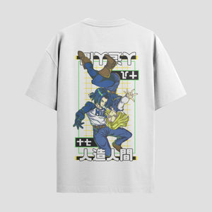 Playera urbana de anime y gaming ExtraLife MX, corte Classic Premium unisex ligero y transpirable en color Deep Black y Pure White, ropa de uso diario para gym y casual.