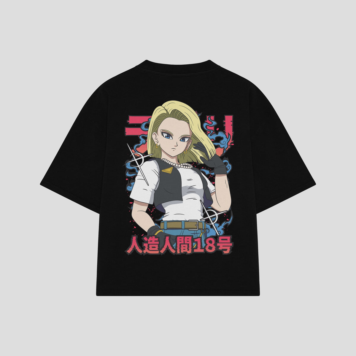 Playera streetwear premium de anime y gaming ExtraLife MX, corte oversized drop shoulder ligero y fresco en color Deep Black y Off-White, moda urbana mexicana de culto.