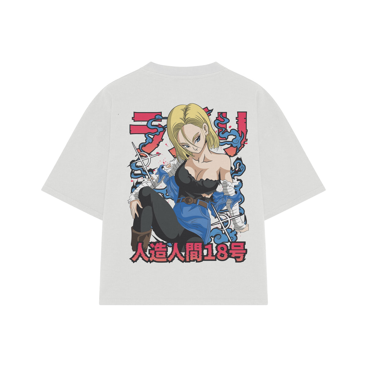 Playera streetwear premium de anime y gaming ExtraLife MX, corte oversized drop shoulder ligero y fresco en color Deep Black y Off-White, moda urbana mexicana de culto.